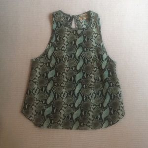 Show Me Your Mumu snakeskin printed top